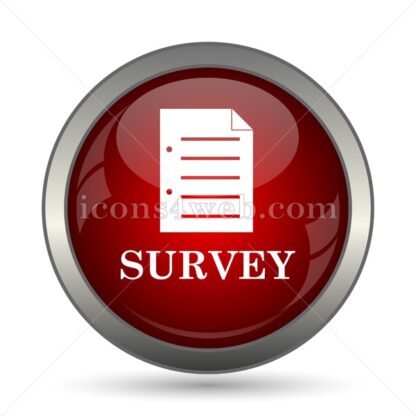 Survey vector icon - Icons for website