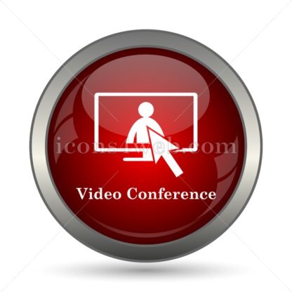 Video conference vector icon - Icons for website