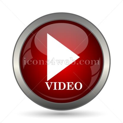 Video play vector icon - Icons for website