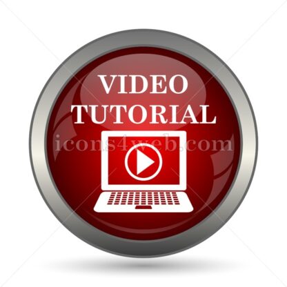Video tutorial vector icon - Icons for website