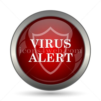 Virus alert vector icon - Icons for website