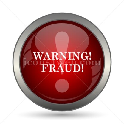 Warning fraud vector icon - Icons for website