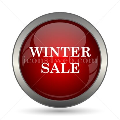 Winter sale vector icon - Icons for website