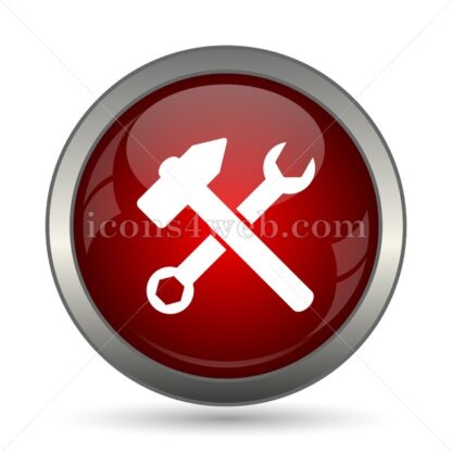 Wrench and hammer. Tools vector icon - Icons for website