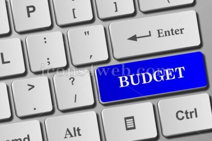 Budget button on keyboard - Icons for website