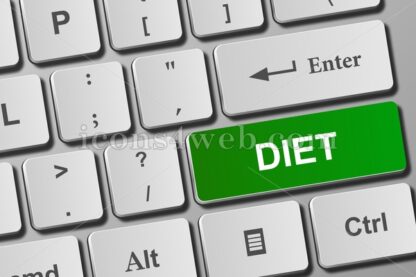 Diet button on keyboard - Icons for website