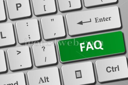 Faq button on keyboard - Icons for website
