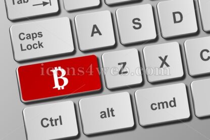 Keyboard with bitcoin button - Icons for website