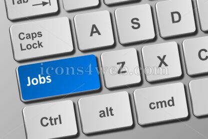 Keyboard with jobs button - Icons for website