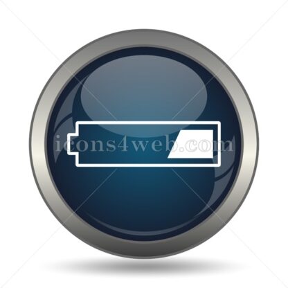 1 third charged battery icon for website – 1 third charged battery stock image - Icons for website