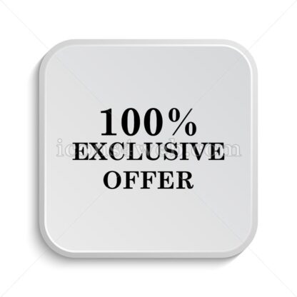 100% exclusive offer icon design – 100% exclusive offer button design. - Icons for website