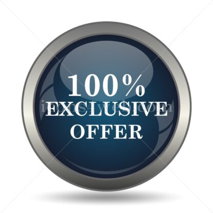 100% exclusive offer icon for website – 100% exclusive offer stock image - Icons for website