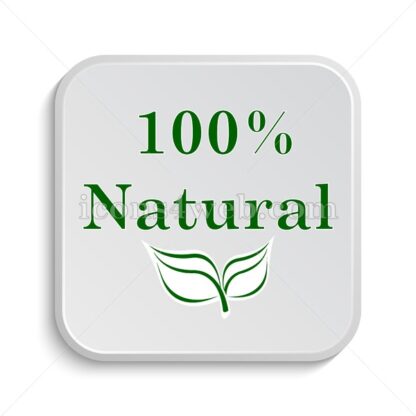 100 percent natural icon design – 100 percent natural button design. - Icons for website