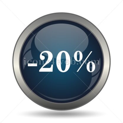 20 percent discount icon for website – 20 percent discount stock image - Icons for website