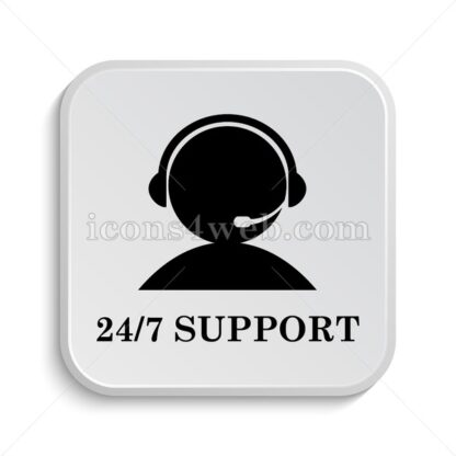 24-7 Support icon design – 24-7 Support button design. - Icons for website