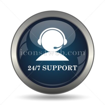 24-7 Support icon for website – 24-7 Support stock image - Icons for website