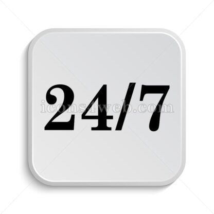 24 7 icon design – 24 7 button design. - Icons for website