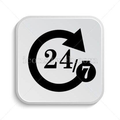 24/7 icon design – 24/7 button design. - Icons for website