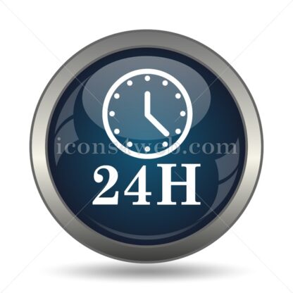 24H clock icon for website – 24H clock stock image - Icons for website
