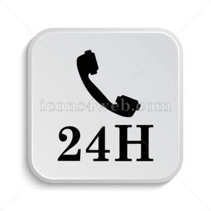 24H phone icon design – 24H phone button design. - Icons for website