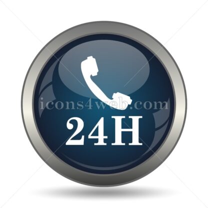 24H phone icon for website – 24H phone stock image - Icons for website