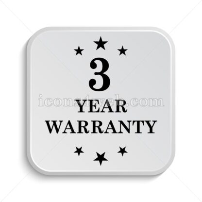 3 year warranty icon design – 3 year warranty button design. - Icons for website