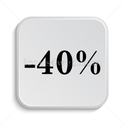 40 percent discount icon design – 40 percent discount button design. - Icons for website