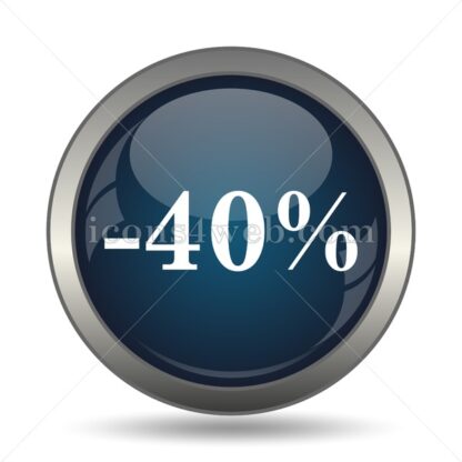 40 percent discount icon for website – 40 percent discount stock image - Icons for website