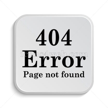 404 error icon design – 404 error button design. - Icons for website