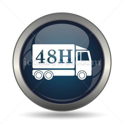 48H delivery truck icon for website – 48H delivery truck stock image - Icons for website
