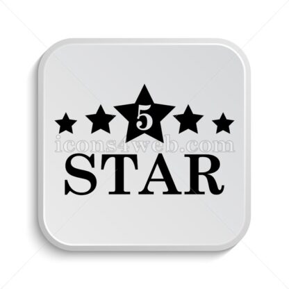 5 star icon design – 5 star button design. - Icons for website