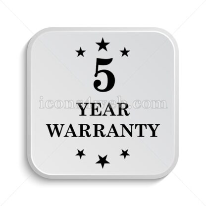 5 year warranty icon design – 5 year warranty button design. - Icons for website