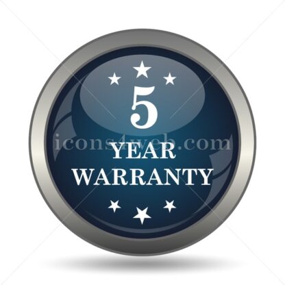 5 year warranty icon for website – 5 year warranty stock image - Icons for website