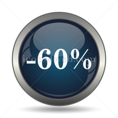 60 percent discount icon for website – 60 percent discount stock image - Icons for website