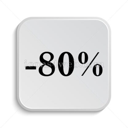 80 percent discount icon design – 80 percent discount button design. - Icons for website