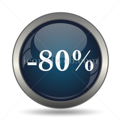 80 percent discount icon for website – 80 percent discount stock image - Icons for website