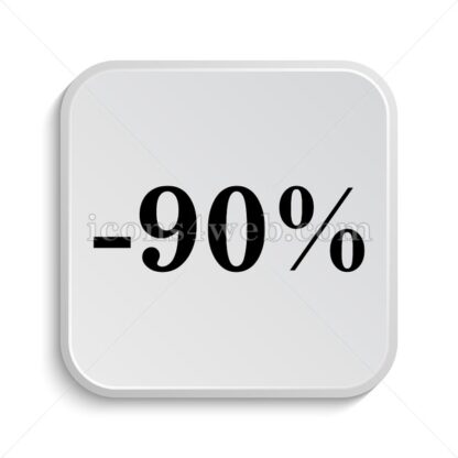 90 percent discount icon design – 90 percent discount button design. - Icons for website