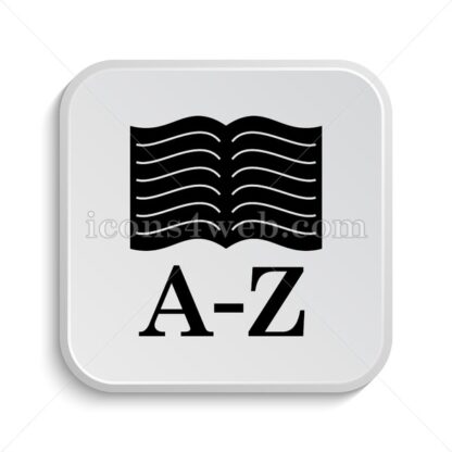 A-Z book icon design – A-Z book button design. - Icons for website