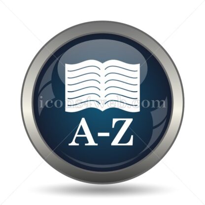 A-Z book icon for website – A-Z book stock image - Icons for website