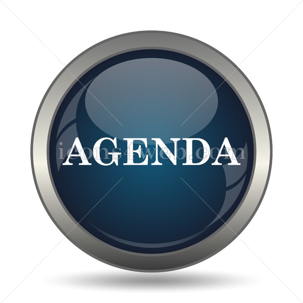 Agenda icon for website - Agenda stock image