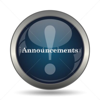 Announcements icon for website – Announcements stock image - Icons for website