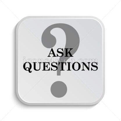 Ask questions icon design – Ask questions button design. - Icons for website