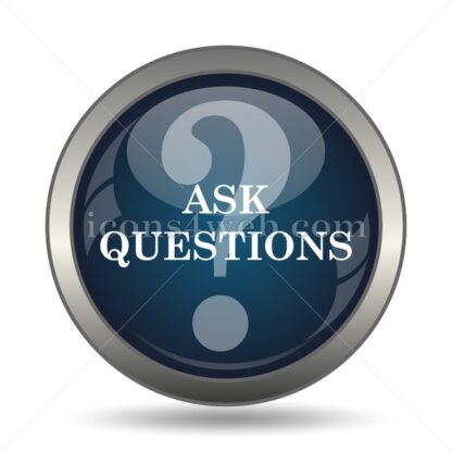 Ask questions icon for website – Ask questions stock image - Icons for website