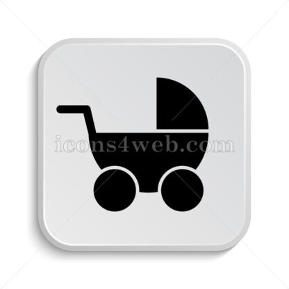 Baby carriage icon design – Baby carriage button design. - Icons for website