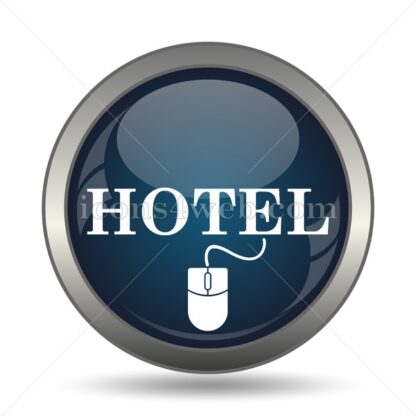 Booking hotel online icon for website – Booking hotel online stock image - Icons for website