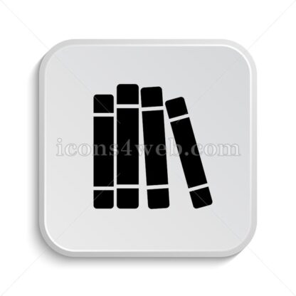 Books library icon design – Books library button design. - Icons for website