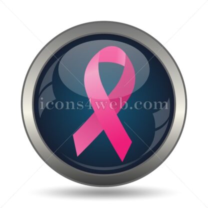 Breast cancer ribbon icon for website – Breast cancer ribbon stock image - Icons for website