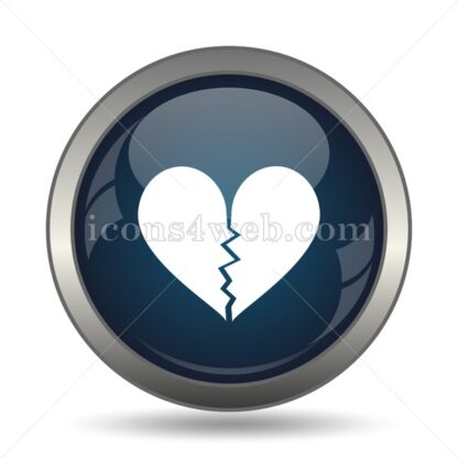 Broken heart icon for website – Broken heart stock image - Icons for website