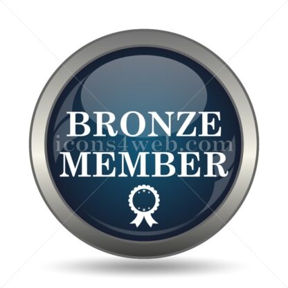 Bronze member icon for website – Bronze member stock image - Icons for website