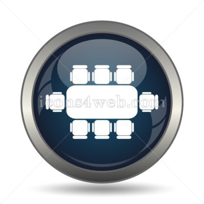 Business meeting table icon for website – Business meeting table stock image - Icons for website